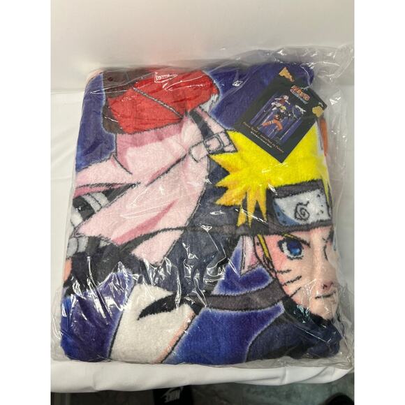 Naruto Shippuden Fleece Throw~ 45 x 60 in~ RARE PATTERN NIP!!! - Picture 2 of 3